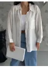 Modal Oversize Cepli Gömlek