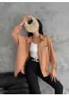 Modal Oversize Cepli Gömlek