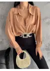 Modal Oversize Cepli Gömlek