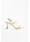 Monya Kadın Altın Topuklu Sandalet