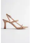 Monya Kadın Nude Topuklu Sandalet