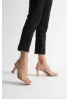 Monya Kadın Nude Topuklu Sandalet