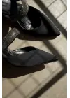 Nina Topuklu Siyah Kadın Terlik