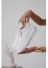 Nova Kadın Gold Detaylı Beyaz Sneaker