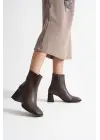 Ornela Kadın Acı Kahve Topuklu Bot