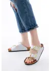 Beyaz Günlük Kadın Terlik