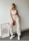 Paraşüt Pantolon Bej