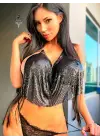 Parlak Siyah Crop & Bluz Kolsuz Kayık Yaka Zırh Büstiyer
