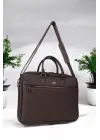Premium Unisex Kahverengi Laptop & Evrak Çantası 13-14.6 inç