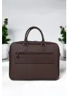Premium Unisex Kahverengi Laptop & Evrak Çantası 13-14.6 inç