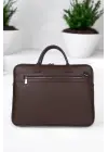 Premium Unisex Kahverengi Laptop & Evrak Çantası 13-14.6 inç