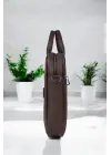 Premium Unisex Kahverengi Laptop & Evrak Çantası 13-14.6 inç