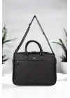 Premium Unisex Siyah Laptop & Evrak Çantası 13-14.6 inç