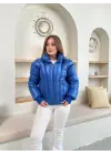 Puffer Kısa Mont Mavi St25534