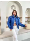 Puffer Kısa Mont Mavi St25534