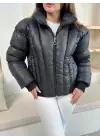 Puffer Kısa Mont Siyah St25534