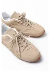 Rs-01 Bej Süet İnce Taban Günlük Spor Ayakkabı
