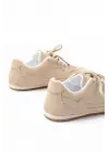 Rs-01 Bej Süet İnce Taban Günlük Spor Ayakkabı