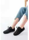 Rs-01 Siyah Süet İnce Taban Günlük Spor Ayakkabı