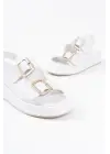 Shery Beyaz Cilt Sandalet