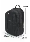 Siyah Basic 17,3 inç Unisex Laptop Sırt Çantası