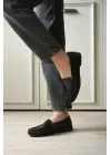 Siyah Parlak Deri Görünümlü Penny Loafer TR88MS02A