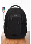 Siyah Sportif Darbe Emici Su Geçirmez 14-16 inç Laptop Sırt Çantası