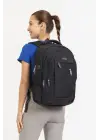 Siyah Sportif Darbe Emici Su Geçirmez 14-16 inç Laptop Sırt Çantası