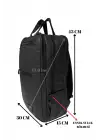 Siyah Su Geçirmez 15,6 İnç Laptop Bölmeli Sırt Çantası
