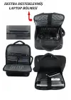 Siyah USB Aparatlı Fonksiyonel 15,6 inç Laptop Sırt Çantası