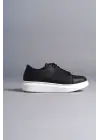 Boost Bağcıklı Cilt Erkek Günlük Sneaker Siyah Ayakkabı