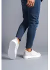 Tb152 Cool Bağcıklı Keten Erkek Günlük Spor Klasik Ayakkabı Kbt - Beyaz