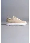 Cool Bağcıklı Süet Erkek Günlük Spor Klasik Krem Ayakkabı