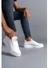 Hippo Bağcıksız Cilt Erkek Günlük Sneaker Beyaz Ayakkabı
