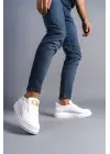Tb161 Hippo Bağcıksız Cilt Erkek Günlük Sneaker Ayakkabı Cbt - Beyaz