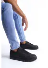 Elite Cilt Erkek Günlük Sneaker Siyah Ayakkabı