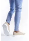 Elite Süet Erkek Günlük Sneaker Krem Ayakkabı