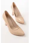 Nut Rugan Günlük 9 Cm Topuklu Bayan Stiletto Ayakkabı