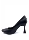 Siyah Günlük 9 cm Topuklu Kadın Stiletto Ayakkabı