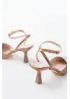 St-004 Vizon Rugan Günlük 7 Cm Topuklu Bayan Ayakkabı