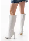 Syt-2004 Beyaz Günlük Bayan Çizme