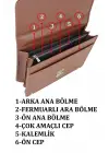 Taba Vintage Klasik Tarz A4 Kağıt Uyumlu Evrak Çantası