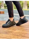 Tb-x10 Terzi Bey Kömür Cilt Yüksek Taban Günlük Spor Ayakkabı