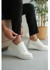 Tb-x516 Terzi Bey Beyaz Cilt Günlük Erkek Ayakkabı