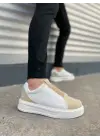 Tb007 Alba Bağcıksız Süet Cilt Erkek Günlük Sneaker Ayakkabı Scbt Bej/beyaz
