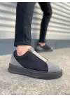 Tb007 Alba Bağcıksız Süet Erkek Günlük Sneaker Ayakkabı Sst Gri/siyah