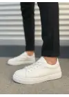 Tb122 Mode Bağcıklı Cilt Erkek Günlük Sneaker Ayakkabı Cbt - Beyaz