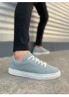 Tb122 Mode Bağcıklı Süet Erkek Günlük Sneaker Ayakkabı Sbt - Mavi