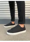 Tb122 Mode Bağcıklı Süet Erkek Günlük Sneaker Ayakkabı Sbt - Siyah
