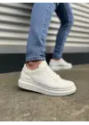 Tb151 Boost Bağcıklı Cilt Erkek Günlük Sneaker Ayakkabı Cbt - Beyaz